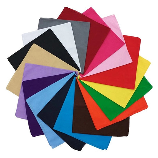 100% Cotton Solid Color Premium Bandanna