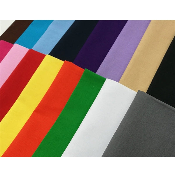 Solid Color Premium Cotton Bandanna