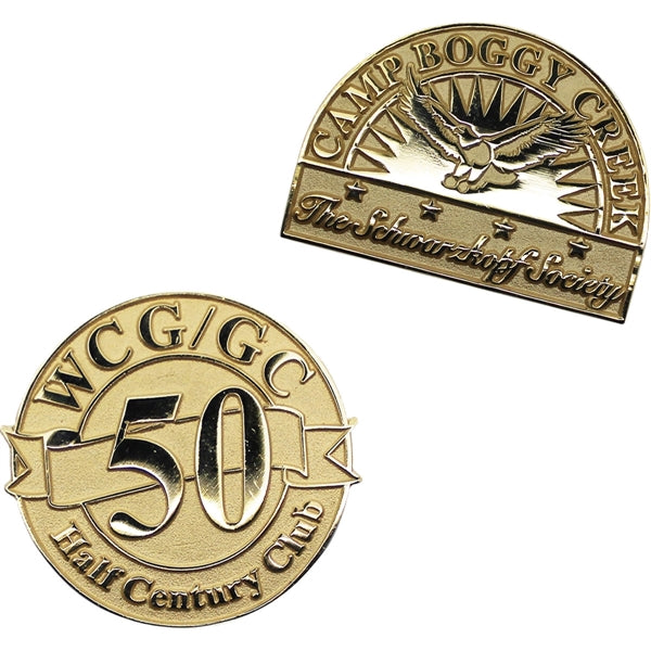 Diestruck Sandblasted Lapel Pins