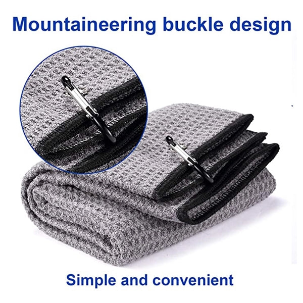 Golf Microfiber Fabric Waffle Pattern Towels