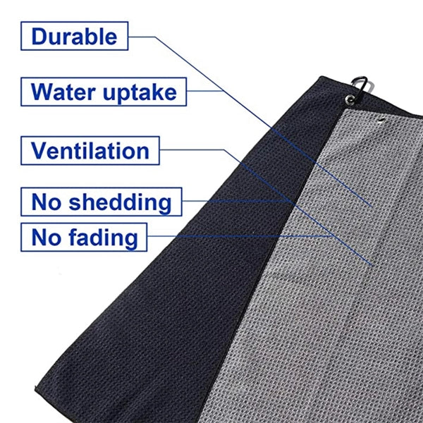 Golf Microfiber Fabric Waffle Pattern Towels