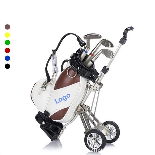 Golf Pens with Bag Holder, 4-Piece Set