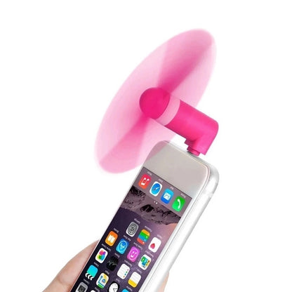 Portable Mini Fan Colorful and Powerful 2-in-1 for Phone