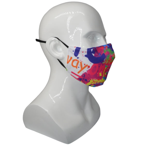 Summer Time 4-Layer Custom Face Mask w/ Adjustable Ear Loop
