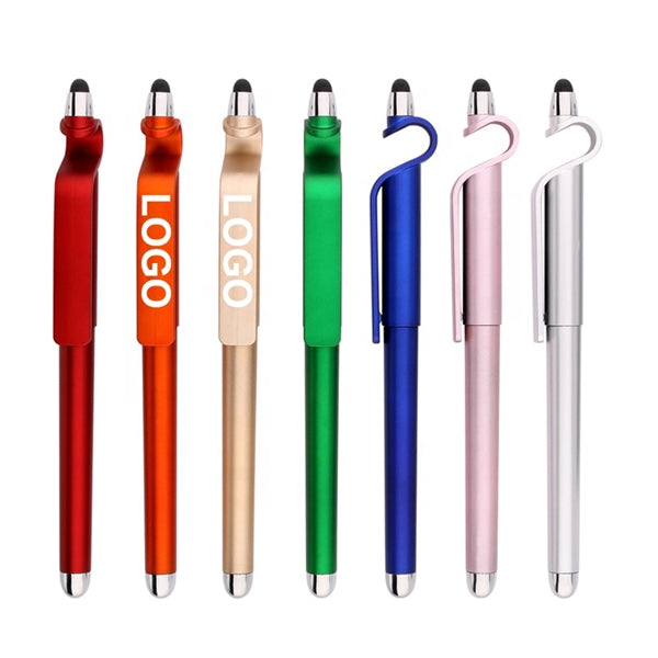 Phone Holder Ball Pen with Stylus Touch Screen