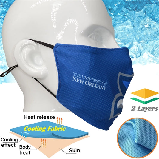 Cooling 2 Layer Face Mask for Summer, Breathable