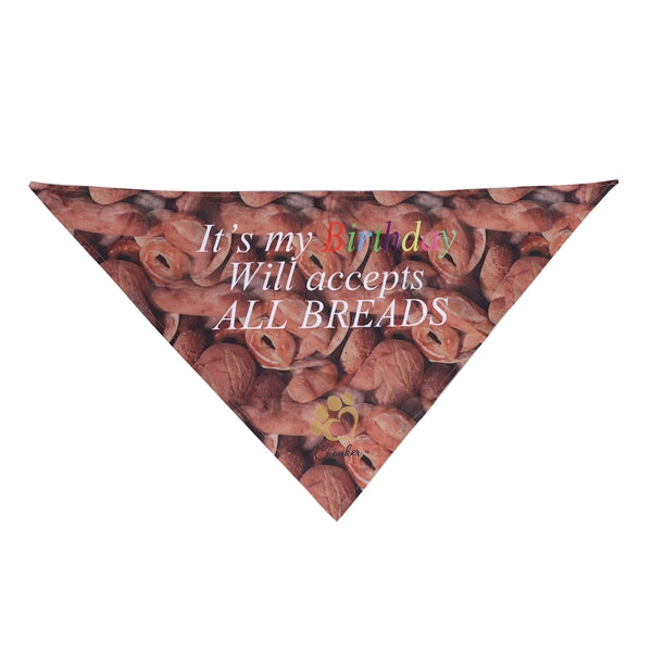Dye Sublimated Large Triangle Pet Scarf