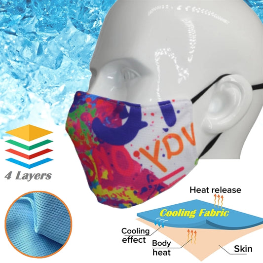 Kids Icy-Kool Summer Relief Cooling Face 4 Layer Mask