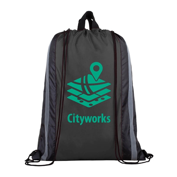 210D Polyester Drawstring Gym & Sports Travel Backpack