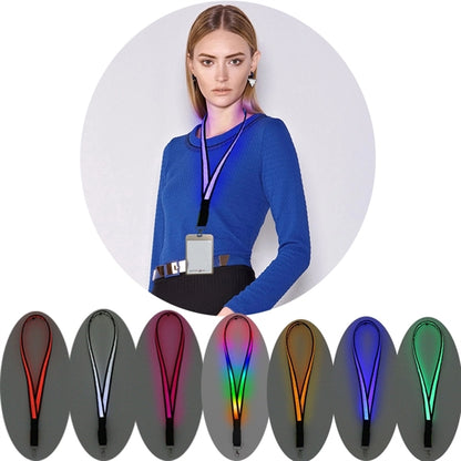 LED Luminous Fiber Lanyard
