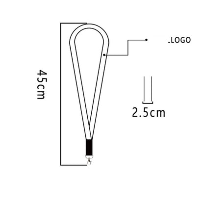LED Luminous Fiber Lanyard