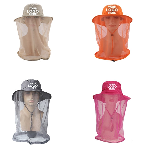 Mosquito Head Net Hat-Fishing Hat with Netting for Face