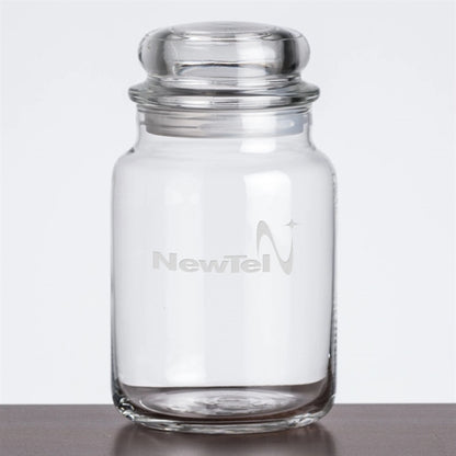 Bradwick Jar & Lid - Deep Etch