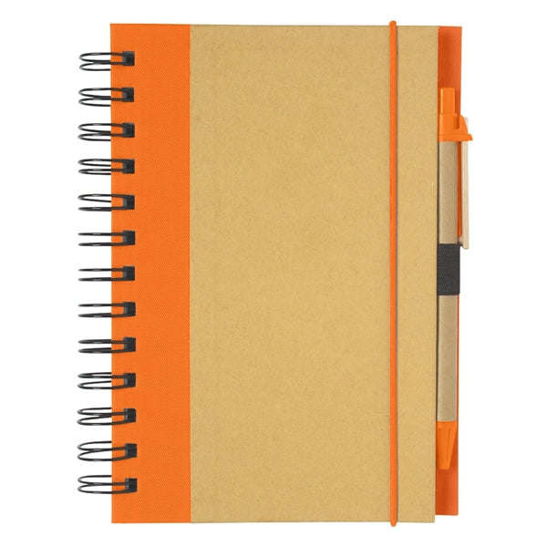 ECO-INSPIRED SPIRAL NOTEBOOK & PEN