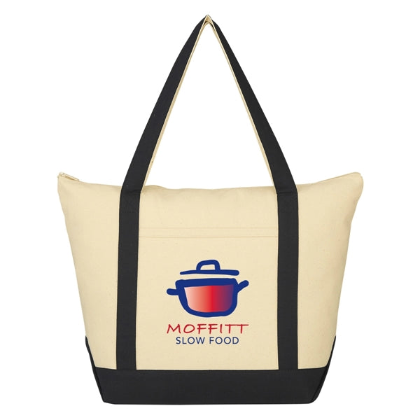Folksy 12 Oz. Cotton Tote Bag