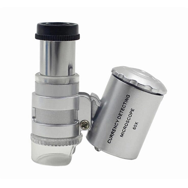 60X Pocket Microscope Jewelry Magnifier Loupe