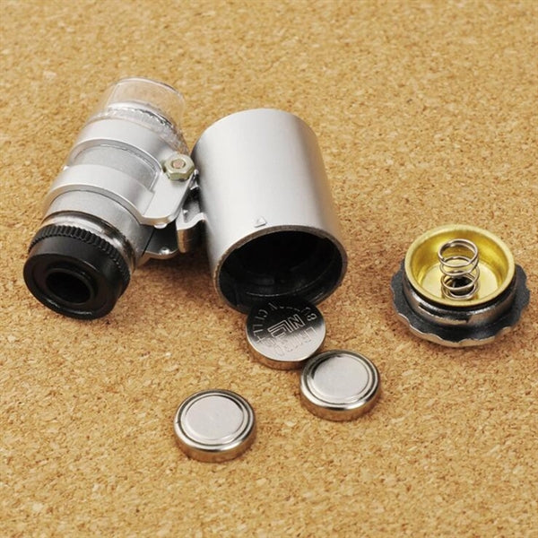 60X Pocket Microscope Jewelry Magnifier Loupe