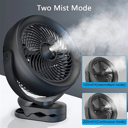 Cooling Misting Clip Fan
