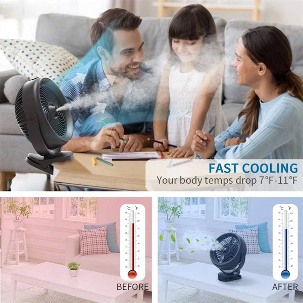 Cooling Misting Clip Fan