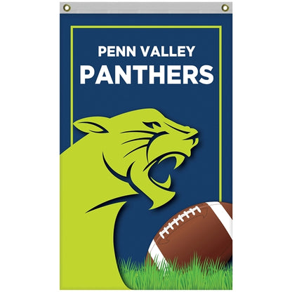 2.5' x 4' Double Sided Knitted Polyester Vertical Banner