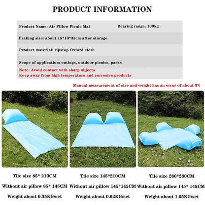 Beach Mat with Inflatable Pillow