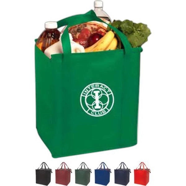 Insulated Large Non-Woven Grocery Tote-BG