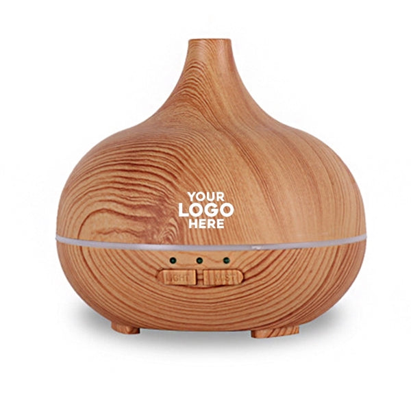 Wood Grain Cold Fog Mute Humidifier 10oz