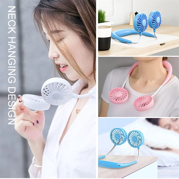 USB Charging Flexible Neck-Mounted Fan