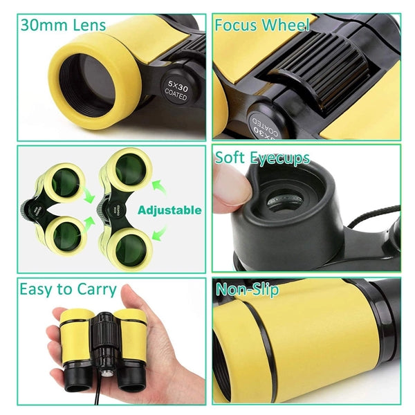 Adjustable Rubber Mini Children Binocular