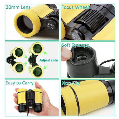 Adjustable Rubber Mini Children Binocular