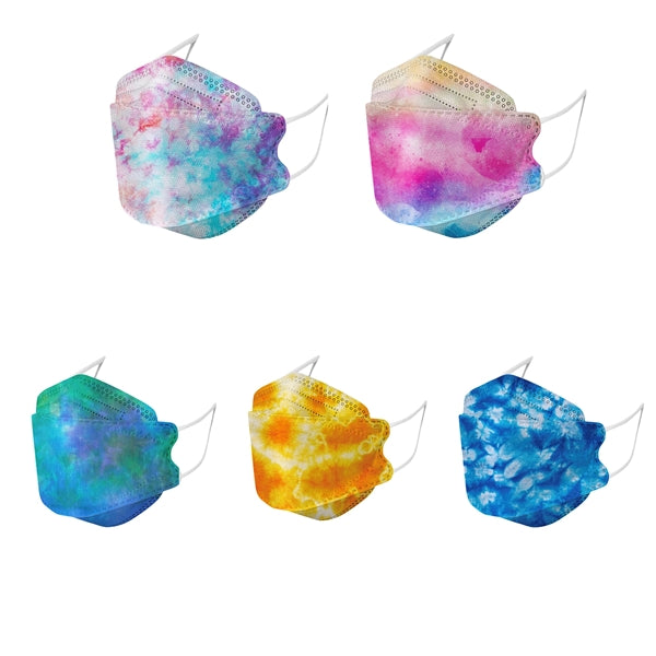 Disposable Face Mask ,Assorted Tie Dye Masks