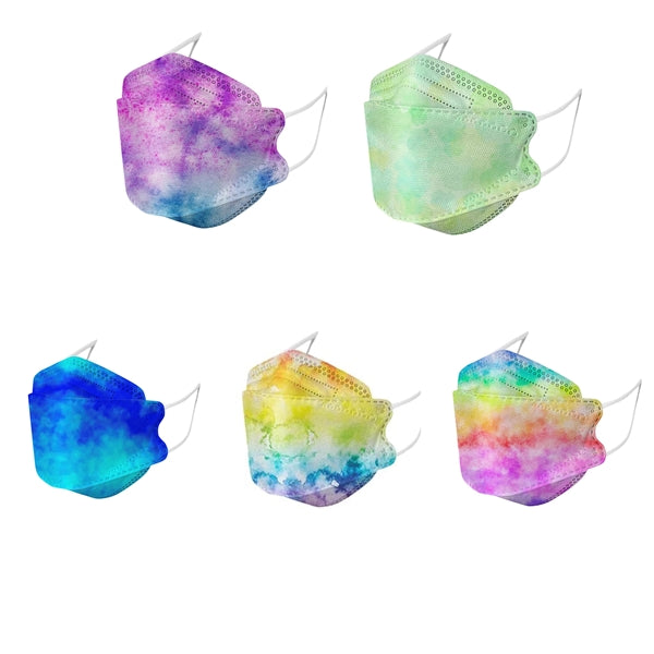 Disposable Face Mask ,Assorted Tie Dye Masks