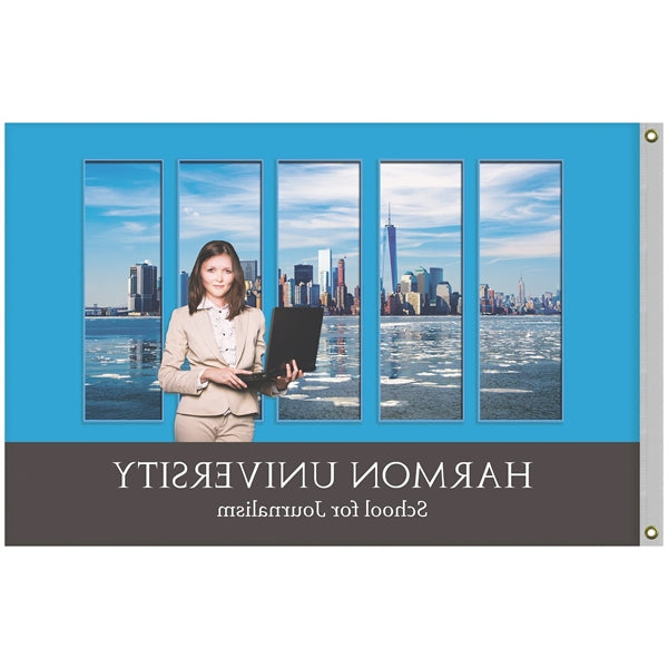 4' x 6' Promotional Polyester Single Reverse Flag