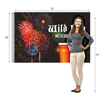 4' x 6' Promotional Polyester Single Reverse Flag