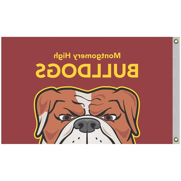 2.5' x 4' Promotional Polyester Single Reverse Flag