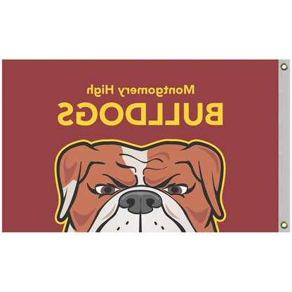 2.5' x 4' Promotional Polyester Single Reverse Flag
