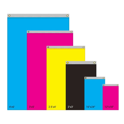 2.5' x 4' Double Sided Knitted Polyester Vertical Banner