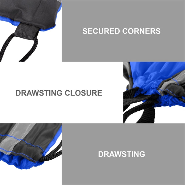 210D Polyester Drawstring Gym & Sports Travel Backpack