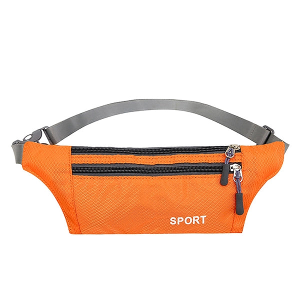 3 Zipper Adjustable Waist Strap Fanny Pack