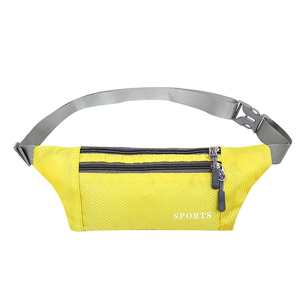 3 Zipper Adjustable Waist Strap Fanny Pack