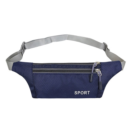 3 Zipper Adjustable Waist Strap Fanny Pack