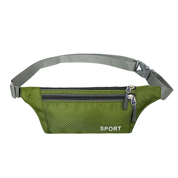 3 Zipper Adjustable Waist Strap Fanny Pack