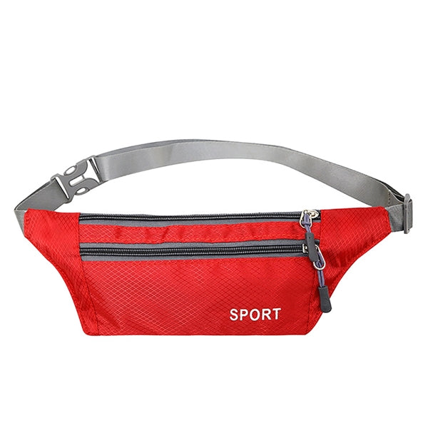 3 Zipper Adjustable Waist Strap Fanny Pack