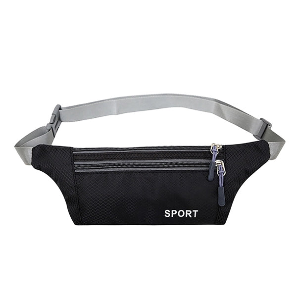 3 Zipper Adjustable Waist Strap Fanny Pack