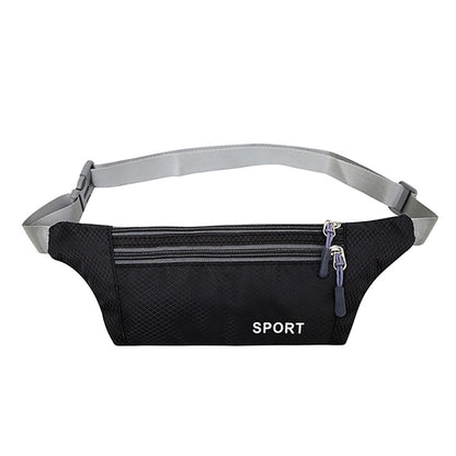 3 Zipper Adjustable Waist Strap Fanny Pack