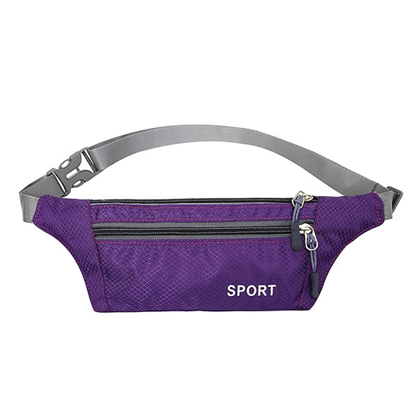 3 Zipper Adjustable Waist Strap Fanny Pack