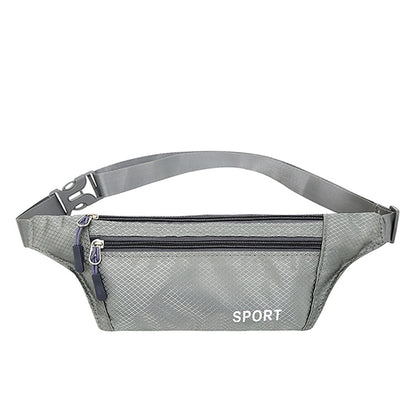 3 Zipper Adjustable Waist Strap Fanny Pack