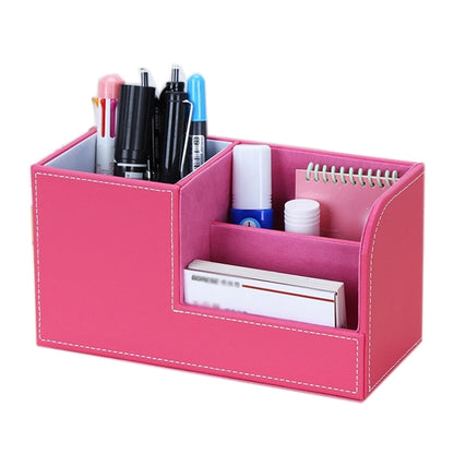 Faux Leather Pen Cup Set