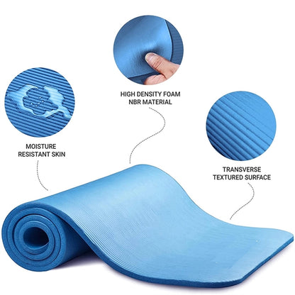 Thick Yoga Mat with Strap