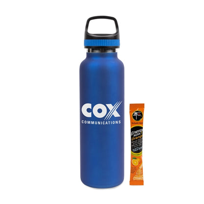20 Oz Stainless Steel Insulated Vacuum Bottle w/Energy Mix